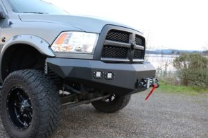 Dodge Ram 2500 Front Bumper - DV8 Offroad - Steel Construction, 2 Stage Powder Coat Finish, Accommodates Up to a 12,500 lbs. Winch - Textured Black - `10-`14